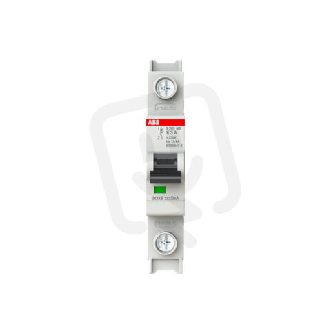 S201MR-K3 jistič char. K Icu: 10kA 3A 1p UL 1077 ABB 2CDS271437R0317