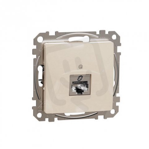 Sedna D/E Datová zásuvka 1xRJ45 kat. 6A STP, Béžová SCHNEIDER SDD112466S