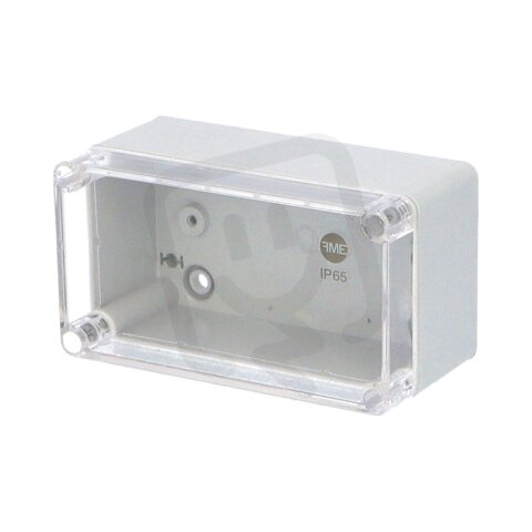 Krabice SolidBOX 68051 IP65 135x74x72mm průhledné víko hladké boky FAMATEL 68051
