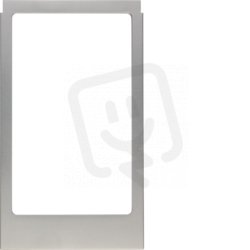 Designový rám pro KNX Touch Control 3,5 ostré hrany ušlecht. ocel mat 13202204