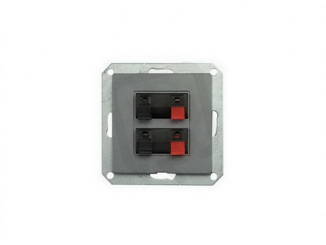 Zásuvka audio dvojitá PREMIUM 2 AU M-G GREENLUX GXKP453