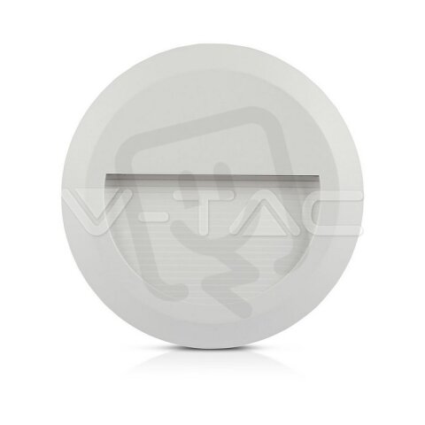 2W LED Step Light White Body Round Warm White, VT-1142 V-TAC SKU1315