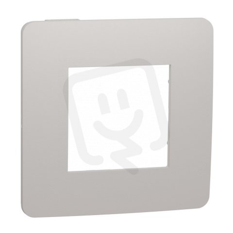 Krycí rámeček NOVÁ UNICA STUDIO COLOR jednonásobný, Light Grey/Bílý