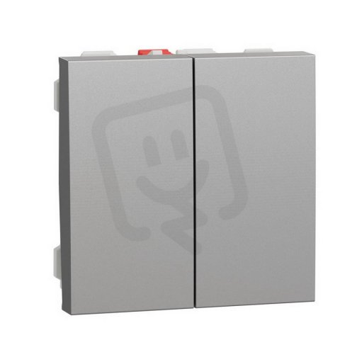 Přepínač NOVÁ UNICA sériový řazení 5, Aluminium SCHNEIDER NU321130