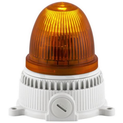 SIRENA Modul zábleskový OVOLUX X 24 V, ACDC, IP65, M16, oranžová, světle šedá