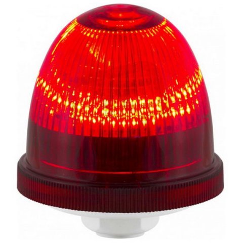 Svítidlo signální OVOLUX LED 12/24V ACDC, IP66, 1/2'' NPT, červená, světle šedá