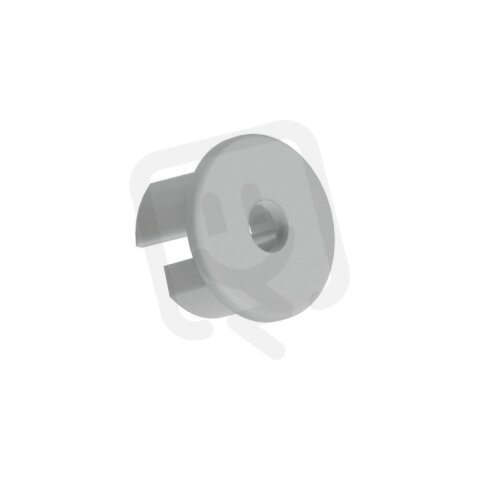 Záslepka s otvorem KLUŚ OLEK-LUK-FI5 pro AL profil, šedá /24212/ C24204C02TW