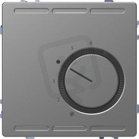 Pokojový termostat Merten D-Life 24V Stainless Steel SCHNEIDER MTN5763-6036