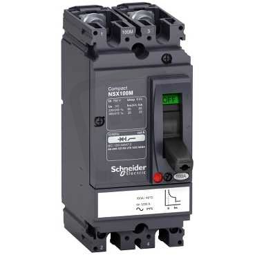 Schneider LV438610 NSX100M 100A 2P 85KA AC/DC