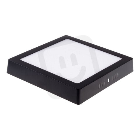 BPS24-LED panel 24W-DW denní bílá čtverec přisazený černý T-LED 102160