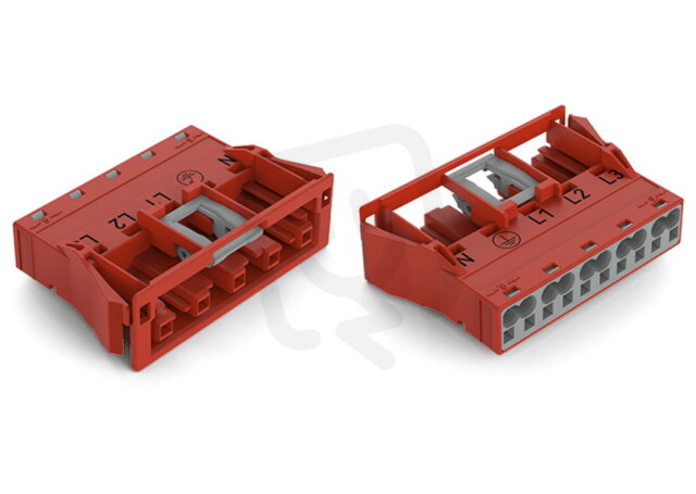 Zásuvka Snap-In 5pól. Kód. P červená WAGO 770-2305