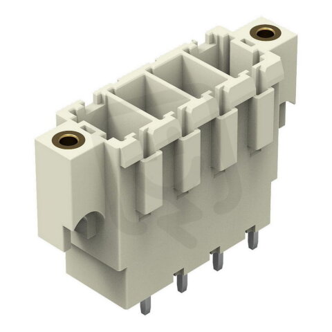 Konektor s pájecími piny THT pájecí kontakt 1,0x1,2 mm rovné světle šedá 4pól.