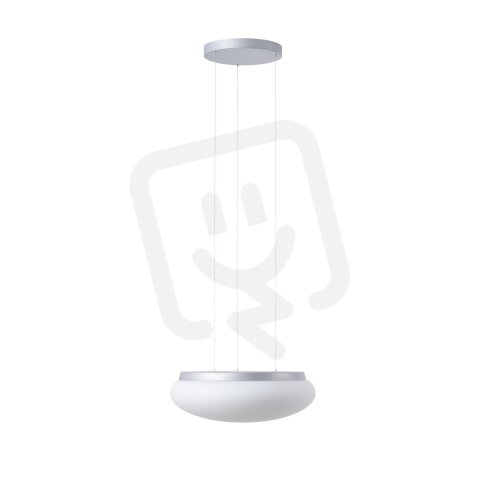 Závěsné LED svítidlo se skleněným stínidlem ARAKIS LE3 24W IP40 3/4K stříbro