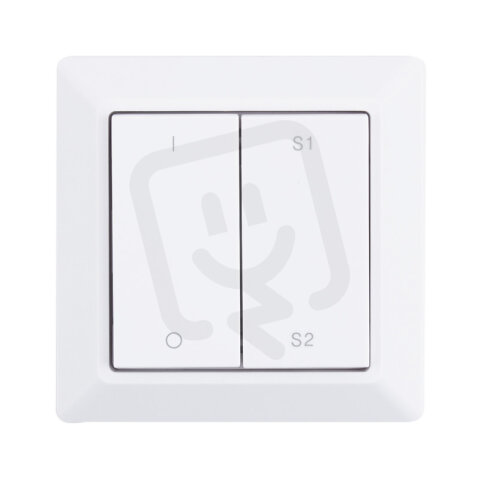 ZigBee nástěnný ovladač - řízení jasu, 1 zóna, 2 scény MCLED ML-917.602.22.0