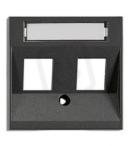Kryt datové zásuvky 2x RJ45, antracit SCHRACK EV114304--