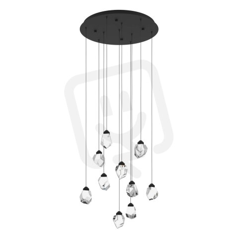 Závěsné svítidlo SINDICAT LED černá/KLAR 30W EGLO 390412