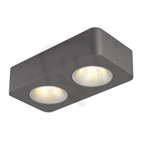 HANGARAU LED reflektor, hliník šedý tmav