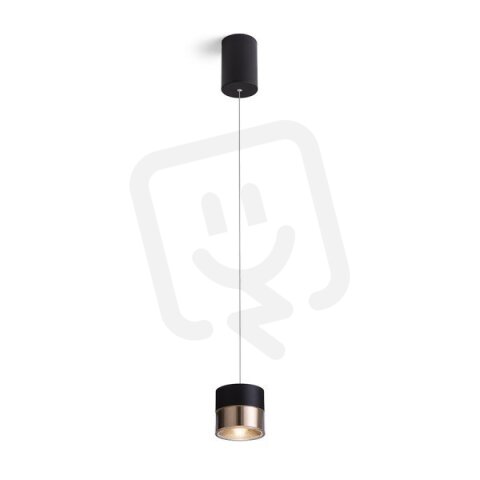 JUNIPER závěsná stahovatelná černá/zlatá  230V LED 15W 30°  3000K RENDL R14219