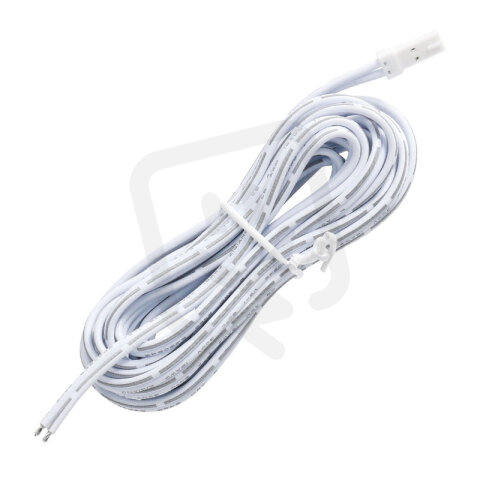 Připojovací konektor Mini (vidlice), kabel AWG18 délka 3m, bílá barva, max. 3A