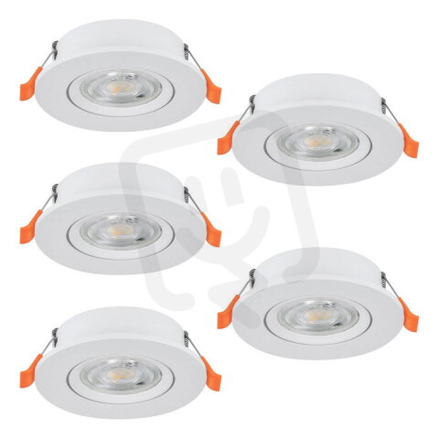 Vestavné svítidlo BARRANCO 5XLED-CCT d90 22,5W IP20 bílá EGLO 902263