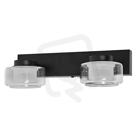 Orbis Flame Wall 2X5.5W Click CCT IP44 Black OSRAM 4099854447785