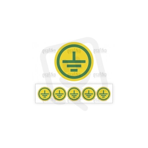 Uzemnění proužek 5-ti ks ZEL/ŽL, pr. 20