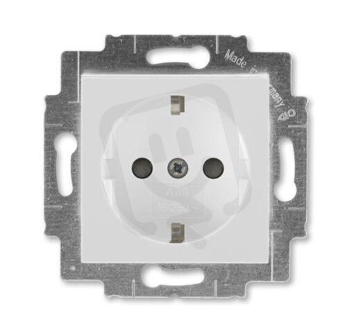 Zásuvka ABB LEVIT s bočními kontakty, bezšr, šedá/bílá 6620H-A07457 16