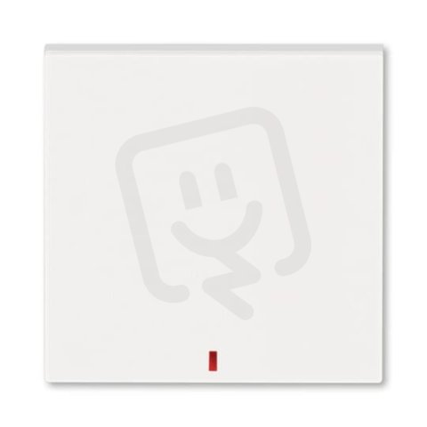 Kryt vypínače s červeným průzor. 3559H-A00655 68 perleťová/ledová bílá Levit ABB