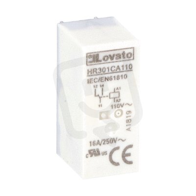Lovato HR301CA110 Miniaturní relé 1 zap/vyp 16A 110VAC