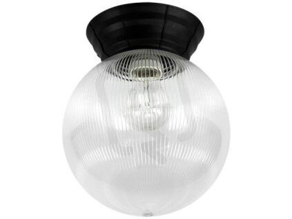 NADIR Černá, kopyto + čirá koule, 1xE27, max 15W, IP44 116001_01