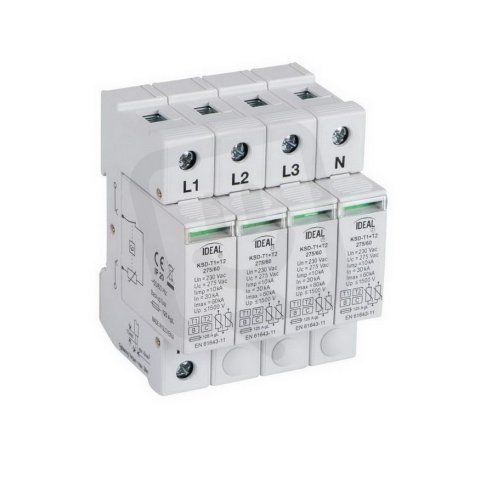Přepěťová ochrana KSD-T1T2 275/240 3P+N 23920 Kanlux
