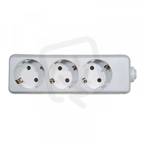 Samostatné 3 zásuvky SCHUKO Emos P0320