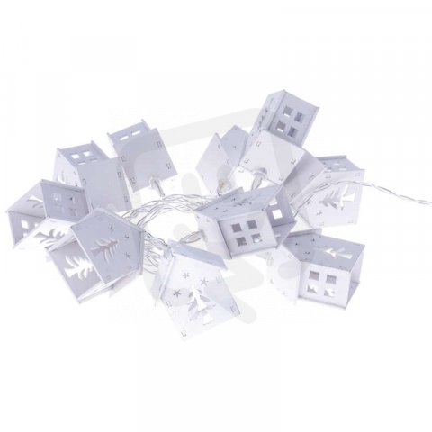 10LED XMAS HOUSE GAR. 2AA T WW