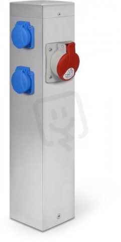 Nerezový energo sloupek 1x1653-400V,2x230V SEZ-CZ RS-N-16-2-1653