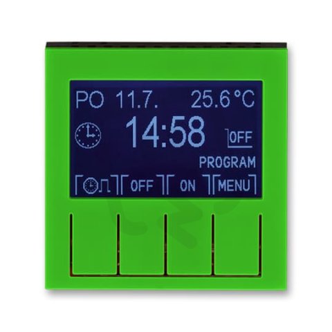 Hodiny spínací programovatelné 3292H-A20301 67 zelená/kouř. černá Levit ABB