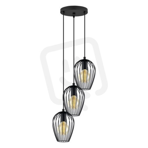 Závěsné svítidlo NEWTOWN 3xE27 černá 180W IP20 EGLO 49479