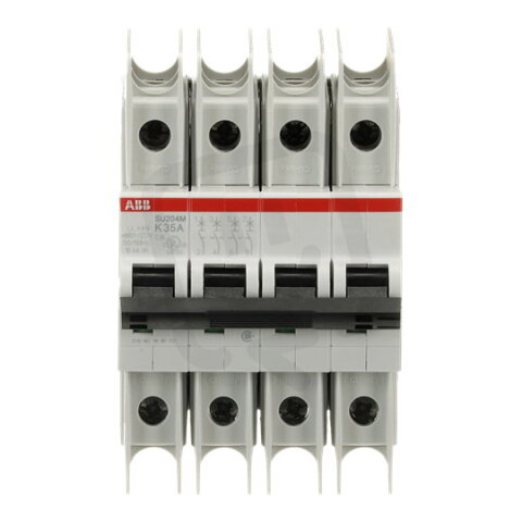 ABB SU204M-K35 jistič char. K 10kA 35A 4P  dle UL489 a CSA 22.2 No. 5