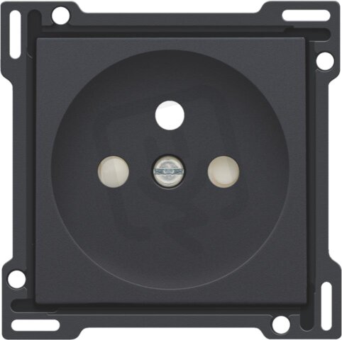 Kryt zásuvky 28,5mm s dětskou pojistkou-ANTHRACITE NIKO 122-66601