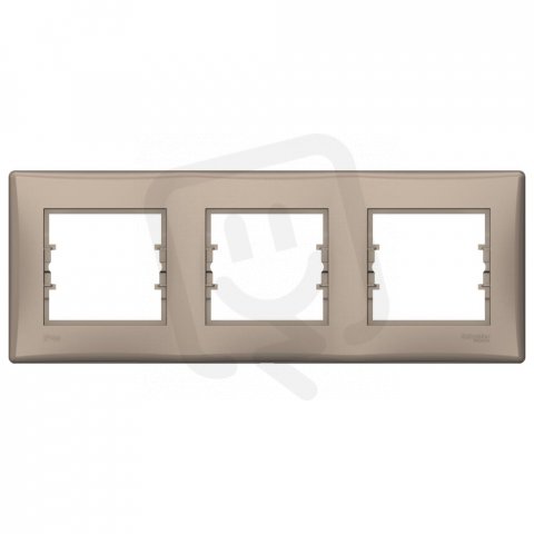 Sedna Rámeček IP44 trojnásobný, Titan SCHNEIDER SDN5810768