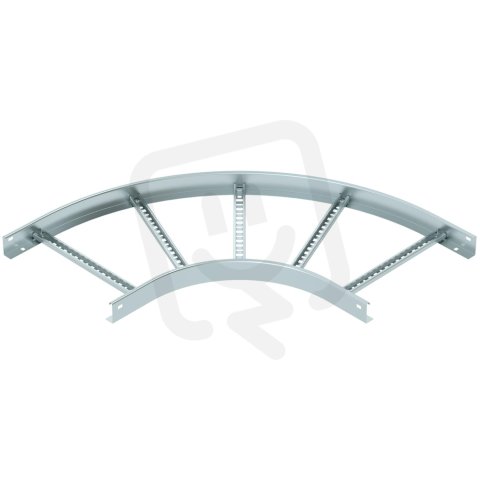 OBO LB 90 640 R3 FS Oblouk 90° pro kabelový žebřík 60x400 Ocel pásově zinkováno