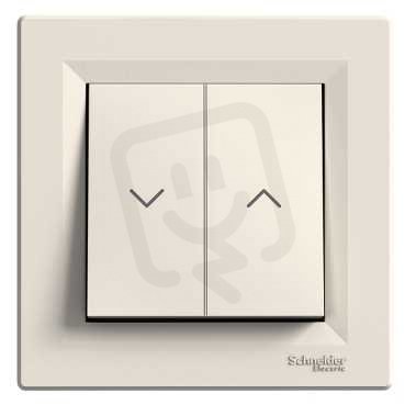 Schneider EPH1300523 Žaluziový ovládač spínač, krémová, bezšroubový