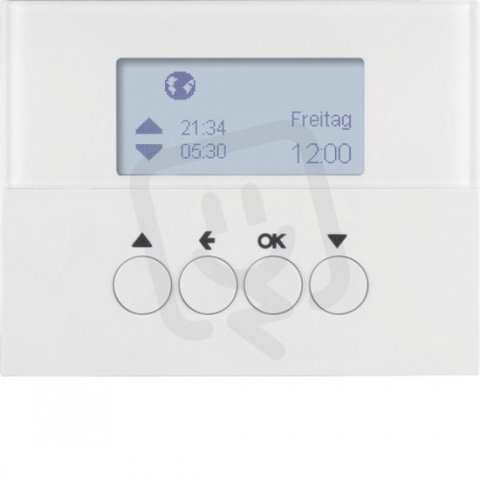 Žaluziový časový spínač, K.1, bílá lesk BERKER 85741179