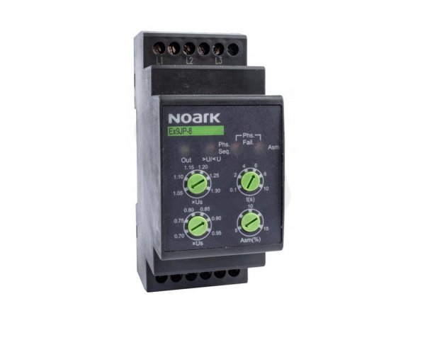 Monitorovací relé EX9JP-1 AC400V, ochrana poruchy a sledu fáze NOARK 110230