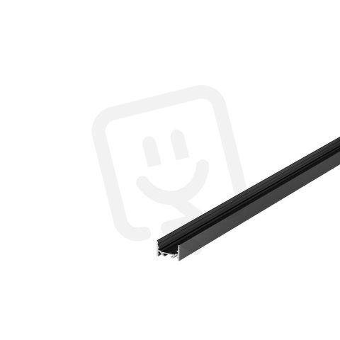GRAZIA 20, LED nástavbový profil, plochý, hladký, 3m, černá    SLV 1000534