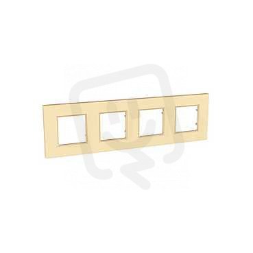 Schneider MGU4.708.36 Krycí rámeček Quadro čtyřnásobný, Candy