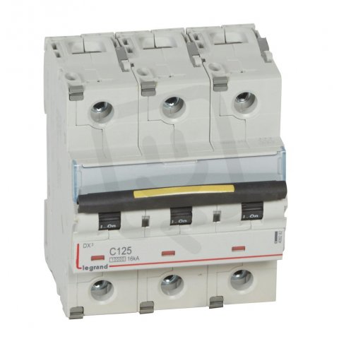 DX3 JISTIČ, 3 PÓLOVÝ, CHAR. C,125A 10000A/16KA LEGRAND 409282