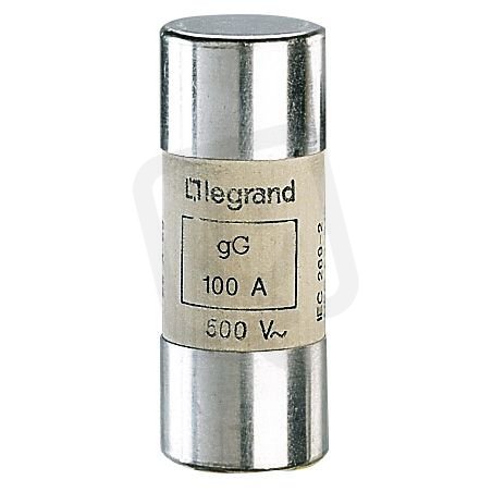 POJISTKA VÁLCOVÁ GG 22X58 100A 500V LEGRAND 015396