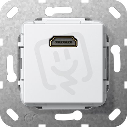 HDMI krátký kabel vložka čistě bílá GIRA 567003