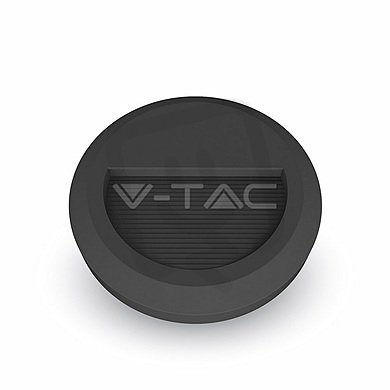 2W LED Step Light Black Body Round Natural White, VT-1142 V-TAC SKU1316