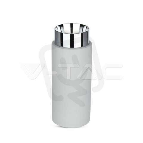GU10 Fitting Gypsum Metal With Grey Concrete Chrome Bottom, VT-865 SKU3138